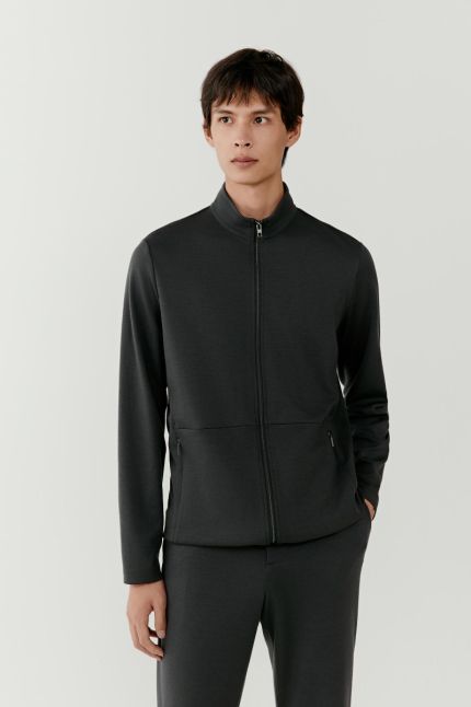 Veste zippée en laine