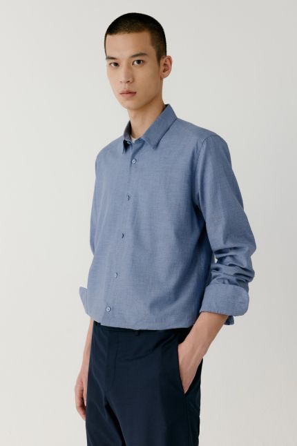 Chemise droite en coton