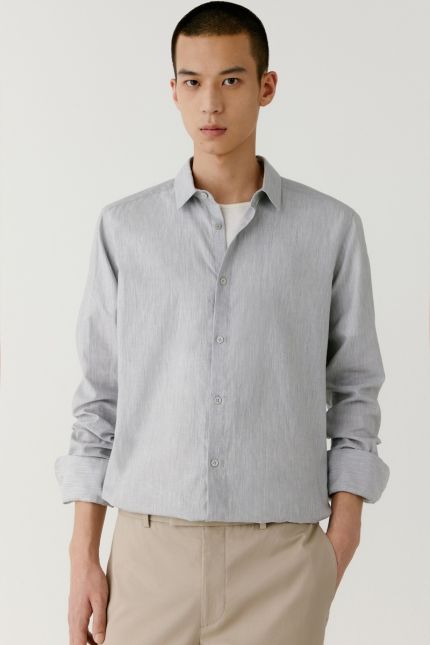 Chemise droite en coton