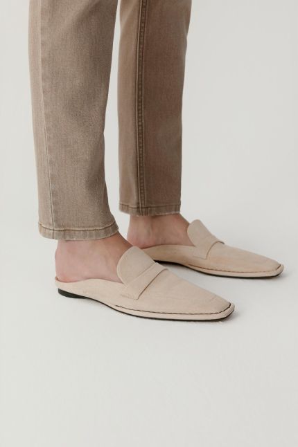 Mules en cuir